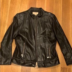 Michael Kors Leather Biker Jacket REAL Leather SzM